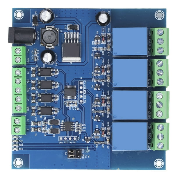 4 Channel Relay Module, RTU Relays Board Diode Leakage Protection 8bit