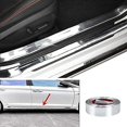 thumbnail image 6 of 25Foot Automotive Chrome Trim Molding Strip - 1in(25mm) Cars Body Side Chrome Moulding Trim Strips(Self Adhesive) for Car/Truck/RV Door Window Bumper Scratch-Proof/Chrome Silver, 6 of 7