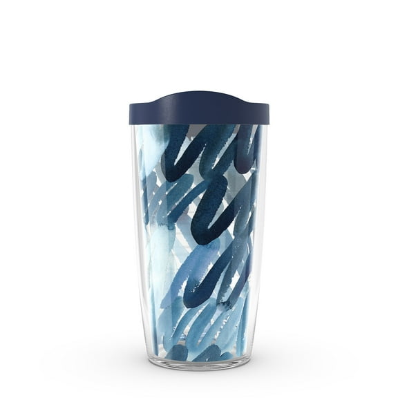 Tervis Yao Cheng - Scribbles In Blue Made in USA Double Walled  Insulated Tumbler Travel Cup Keeps Drinks Cold & Hot, 16oz, Classic