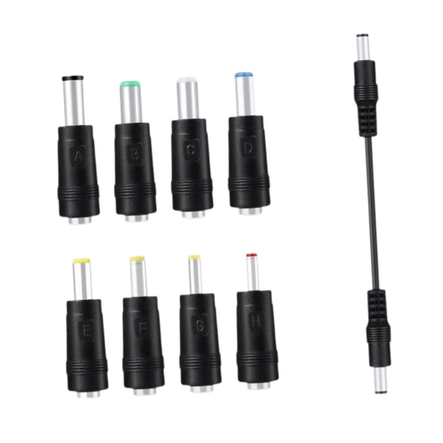 Adaptador de corriente /CA fácil de usar con cable, kit convertidor de adaptador de corriente multicalibre de rendimiento, macho a hembra.