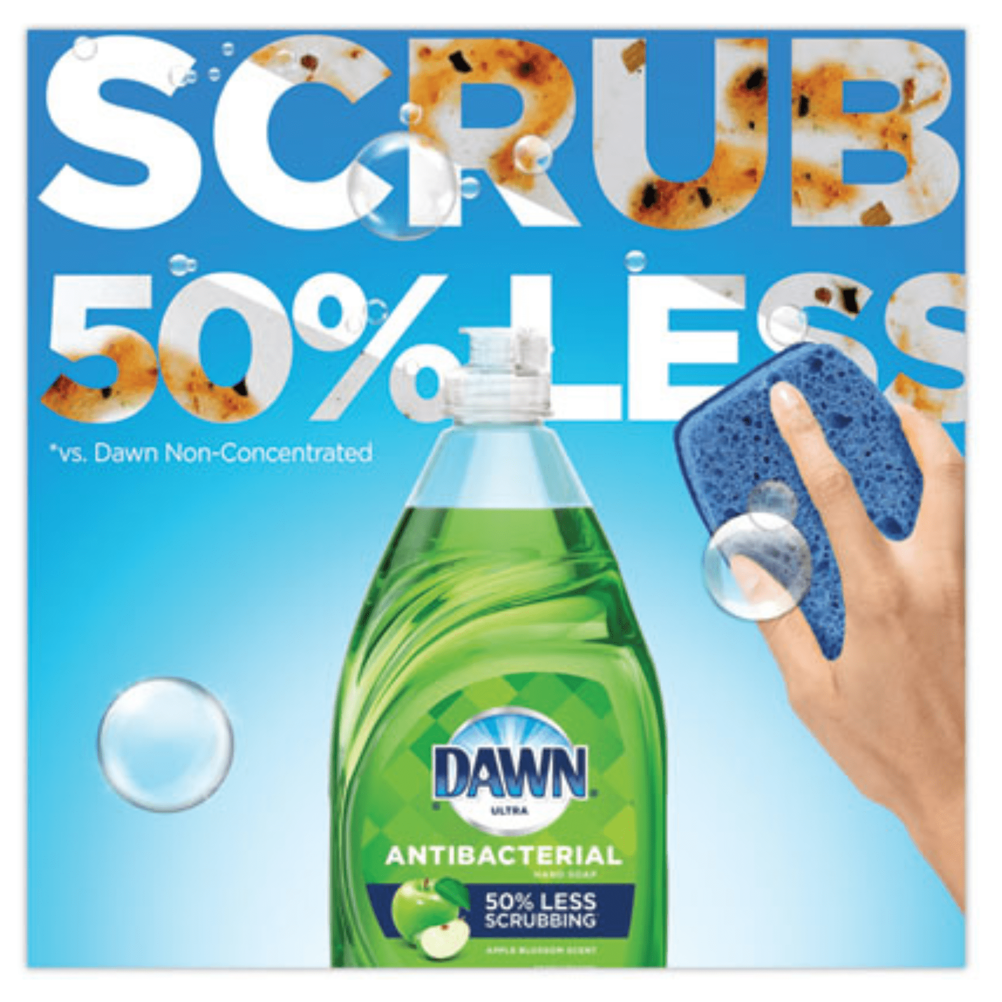 Dawn Ultra Dish Liquid Soap, Anti- Bacterial Apple Blossom Scent, 7.5 Fluid Ounce. ( Box Of 12)