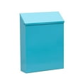 thumbnail image 4 of GUOOL Wall Mount Mailbox Letterbox Newspaper Holder Box for Porch Home Office Gate blue, 4 of 9