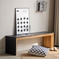 thumbnail image 4 of 59in Modern Wood Bench, Rustic & Contemporary Design, 4 of 9