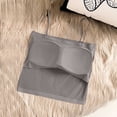 thumbnail image 4 of Womens Sleeveless Tops Plus Size Women's Spaghetti Strap Crop Cami Top, Square Neck Slim Fits Basic Tanks, Summer Lightweight Comfy Camisole Gray XL, 4 of 9