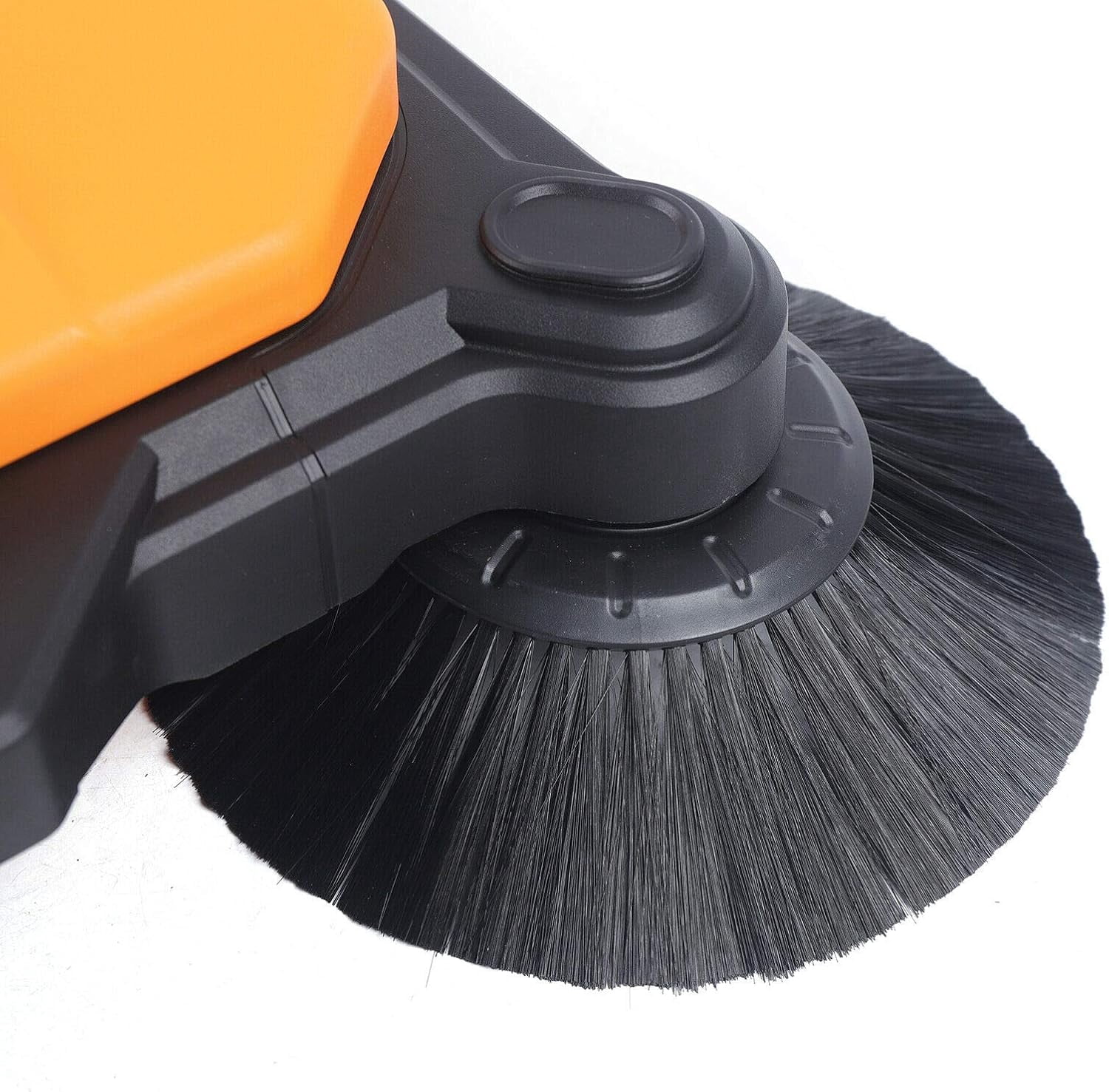 Miumaeov Industrial Floor Sweeper 26" 15L Hand-Push Sweeping Sweeper 360° Rotary Sweeper for Indoor Outdoor Orange
