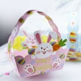 thumbnail image 5 of JHGoosa A Set Of Easter Cartoon Cute Animals Chick Rabbit Candy Chocolate Gift Box Paper Shopping Basket Packaging Box Baking Utensils, 5 of 9