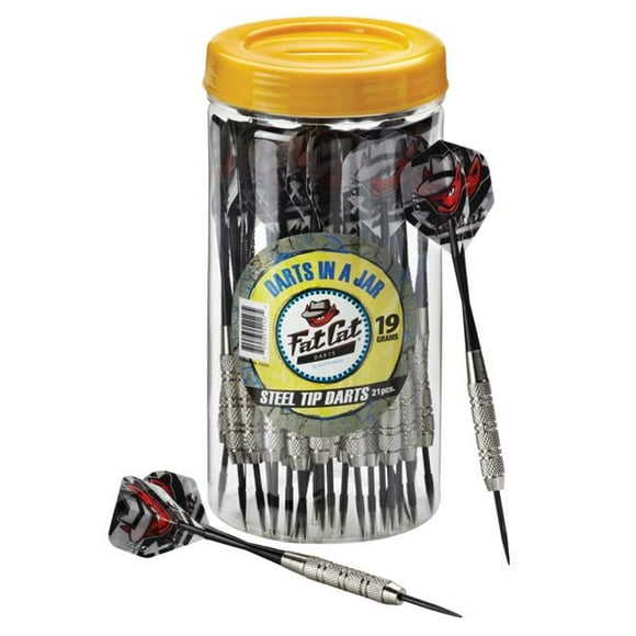 Fat Cat 26-7020 Darts in a Jar Steel Tip - 19 g