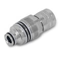 thumbnail image 6 of 1/2" Body Hydraulic Quick Connect Cartridge Coupler, Aftermarket Replacement for 4BD4FI Female FFI, Flat Face, ISO 16028, Heavy-Duty Hydraulic Coupling for Bobcat Manifold | Model TL60, 6 of 9