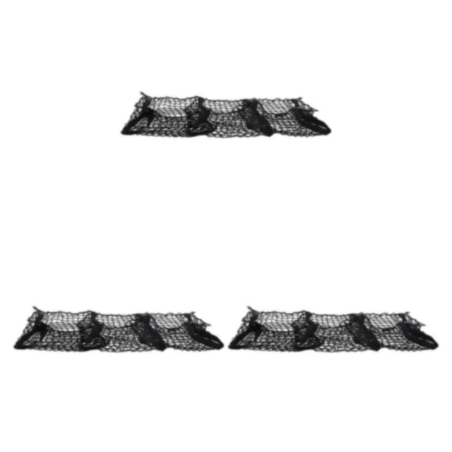 Youkk Car Trunk Net Bag Easy Access Sturdy And Durable For Wide Application Black 3Set