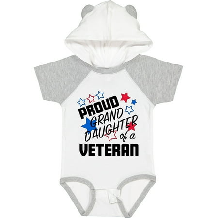 

Inktastic Proud Granddaughter of a Veteran- Veterans Day Gift Baby Girl Bodysuit