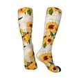 thumbnail image 4 of Fotbe Sunflower 5 print Women's Men's Novelty Crew Socks Cotton Socks Knee High Socks for Walking,Running,Nurses,Pregnancy, 4 of 9