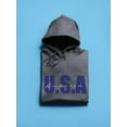 thumbnail image 3 of Usa America Navy Blue Lettering Hoodie Men -Image by Shutterstock, Male 5X-Large, 3 of 4