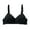Black, variant on Teen Girls Wirefree Seamless Lightweight Soft Breathable Support Sports Bralette Everyday Wear Size:80
