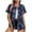 Navy-lightweight Cardigans, variant on Wiyuqeen 4th of July Button Down Shirts Womens Short Sleeve Beach Holiday Hawaiian Shirts Casual Loose American Flag Shirts Plus Size