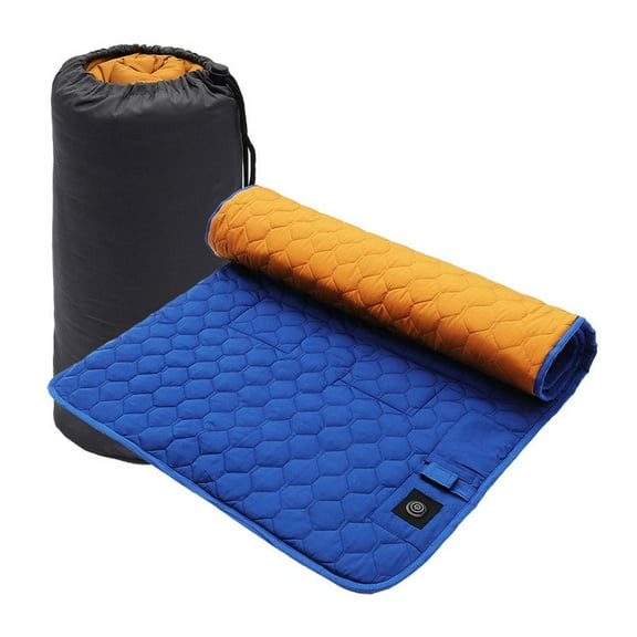 Blarkrus Folding Heated Sleeping Mat, Low-Voltage Safe Heating Pad, Outdoor Camping & Picnic Warmth Solution