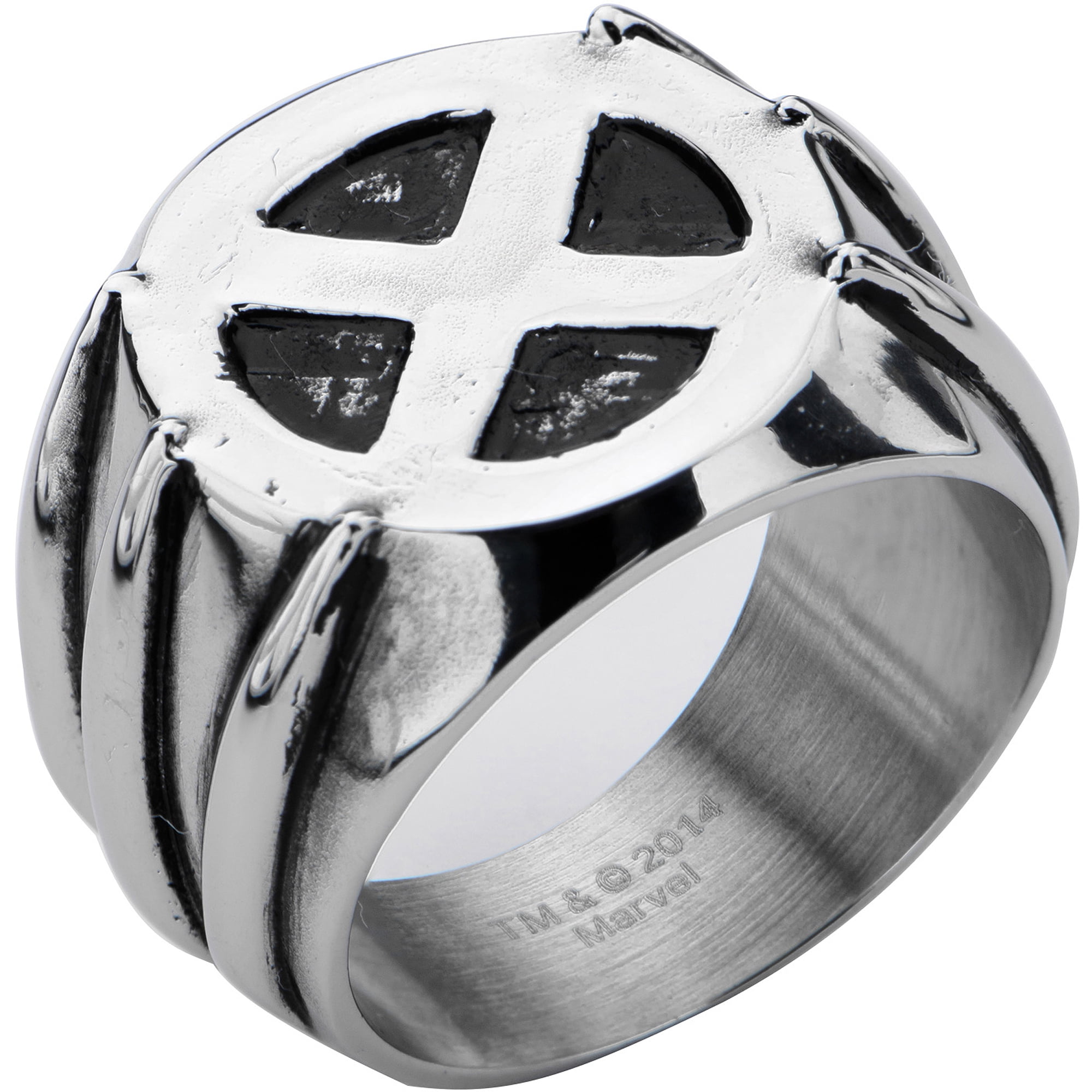 X-Men - Marvel Wolverine Steel Ring - Walmart.com - Walmart.com