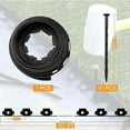thumbnail image 2 of BEYCED 2” x 60’ Black Plastic Garden Border Edging (60 Count), 2 of 9