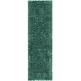 thumbnail image 2 of Infinity Collection Solid Shag Runner Rug by Rugs.com ‚Äì Green 2' 7" x 10' High-Pile Plush Shag Rug Perfect for Hallways, Living Rooms, Bedrooms and More, 2 of 4
