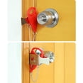 thumbnail image 3 of Details about Portable Door Lock Travel Hotel Door Stopper Lock Anti Theft Hardware Security, 3 of 8