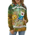 thumbnail image 5 of Adventure Time Jake The Dog Mens Womens Novelty Hoodie 3D Print Pullover Hooded Long Sleeve Sweatshirts Tops Blouse with Pocket, 5 of 8