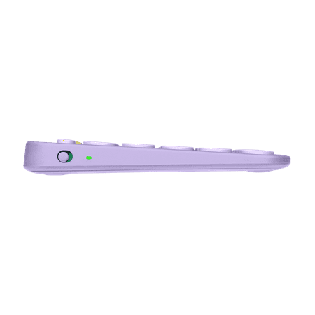 Logitech - K380 TKL Wireless Scissor Keyboard for PC, Laptop, Windows, Mac, Android, iPad OS, Apple TV - Lavender Lemonade