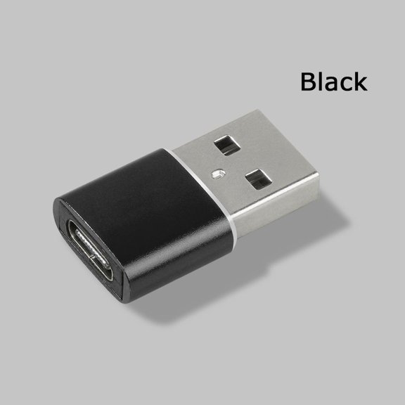 New Fast Charger Metal Type C to USB 3.0 Cable Adapter Connector Converter BLACK