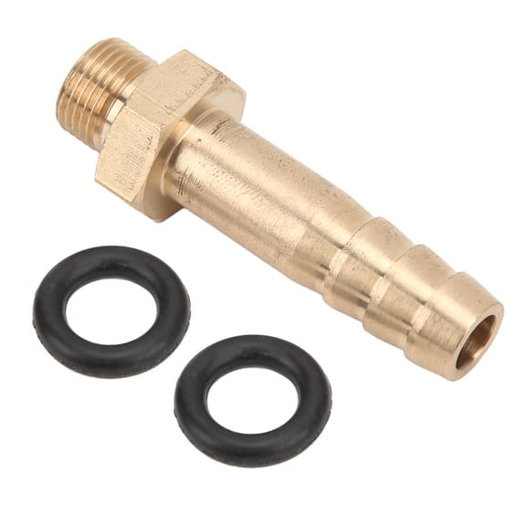 LYUMO Gas Tank 8mm Adapter Valve Fitting with Two Rubber Rings for Outdoor Camping Barbecue Valve Adapter Furnace Valve Adapter