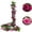 Hot Pink, variant on Artificial Two-Tone Rose Vine Garland Faux Hanging Flower Strands UV Resistant Fake Floral Vines for Home Wedding Garden Wall Decor Pink
