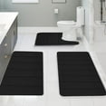 thumbnail image 6 of Zmeidao Bathroom Rug Sets 3 Piece, Extra Thick Memory Foam Bath Mat, Non Slip Super Absorbent Soft Bathroom Mats, Machine Washable Bathroom Floor Mats Sets for Sink,Tub, Shower and Toilet, 6 of 8