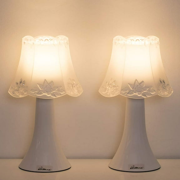 Small Nightstand Lamps Modern Table Lamp Kids Room Bedroom Set of 2