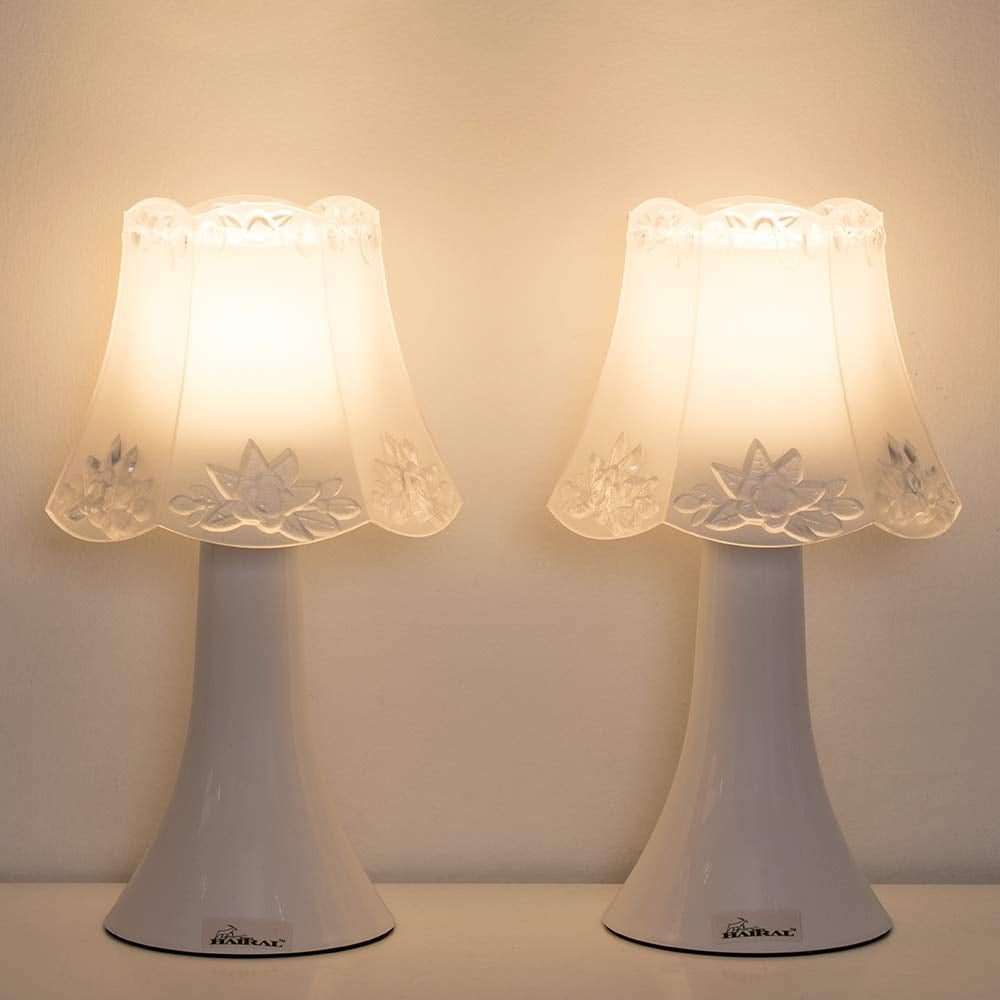 Small Nightstand Lamps Modern Table Lamp Kids Room Bedroom Set of 2