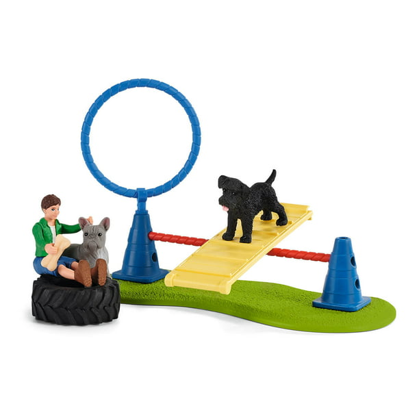 attribut vegetation gruppe Schleich Farm World Puppy Agility Training Toy Playset - Walmart.com