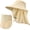 Beige, variant on UPF 50+ Sun Hat for Men & Women with Detachable Face Cover & Neck Flap - Wide Brim Fishing & Outdoor Safari Hat