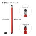 thumbnail image 2 of 5uds Lápiz Táctil Óptico Unique Bargains Rojo con 2 Puntas Extra Capacitivo, 2 of 7
