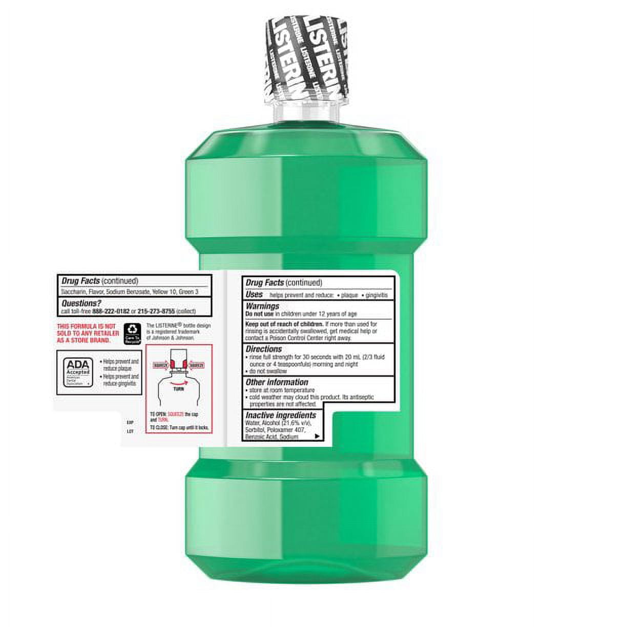 Listerine Antiseptic Mouthwash, Fresh Burst 250 mL (Pack of 6)