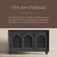 thumbnail image 6 of Maven Lane Patrin Handmade Heritage Wooden Sideboard in Black Distressed Finish, 6 of 6