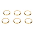 thumbnail image 1 of Clock Decorative Rings, Stable Compact Easy To Use Beautiful Nixie Tubes Decorative Copper Ring DIY 6Pcs  For IN 14 Nixie Tubes Clock, 1 of 8
