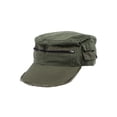 thumbnail image 1 of Enzyme Washed Cadet Twill Army Style Cap with Zipper, Olive, 1 of 2