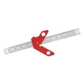thumbnail image 3 of Center Line Scriber, Magnets And Stainless Steel Manufacturing Line Caliber Ruler, Portable 90 DegreesLine Caliber Adjustable For Wooodworking Workers Wood Work, 3 of 8