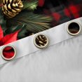 thumbnail image 3 of jejeloiu Christmas Flower Floral Curtains Pack of 2 (42x84 Each),Red Geometric Plaid Curtains Blackout,Rustic Farmhouse Cabin Bedroom Curtains For Men Women,Breathable Home Decor, 3 of 6