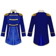 thumbnail image 5 of LiiYii Baby Boys Medieval Royal Prince Tailcoat Jacket Tassel Long Sleeve Vintage Tuxedo Coat Royal Blue 3T, 5 of 6