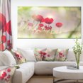 thumbnail image 1 of Wild Red Poppy Flowers - Floral Canvas Art Print, 1 of 3