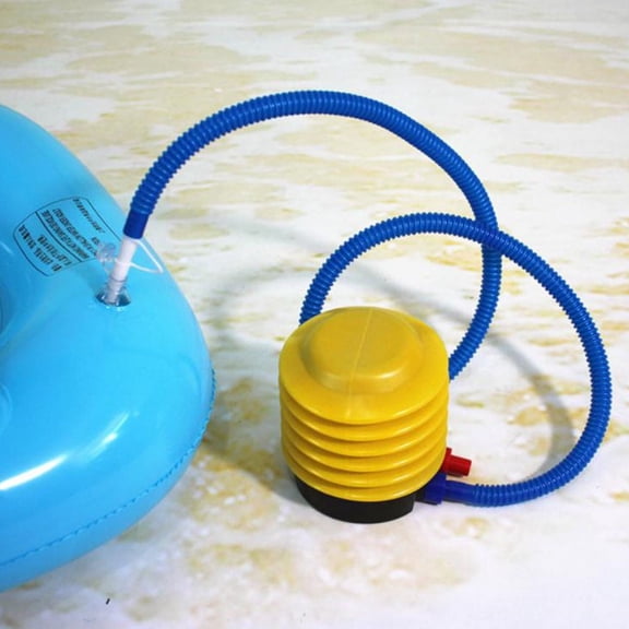 4 Inch Dual Action Foot Pump Inflator With Multiple Nozzles For Swimming Pool Rafts Air Bed