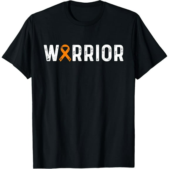 Multiple Sclerosis Warrior Awareness MS Orange Ribbon T-Shirt