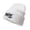 White, variant on Beanie Hop Street Embroidered Knitted Hat for Warmth and Style Winter Knit Cap Knit Beanie Hat