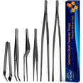 thumbnail image 1 of Pinzas de cocina JETKONG, 6 unidades, acero inoxidable, 30 cm y 16 cm, 1 of 7