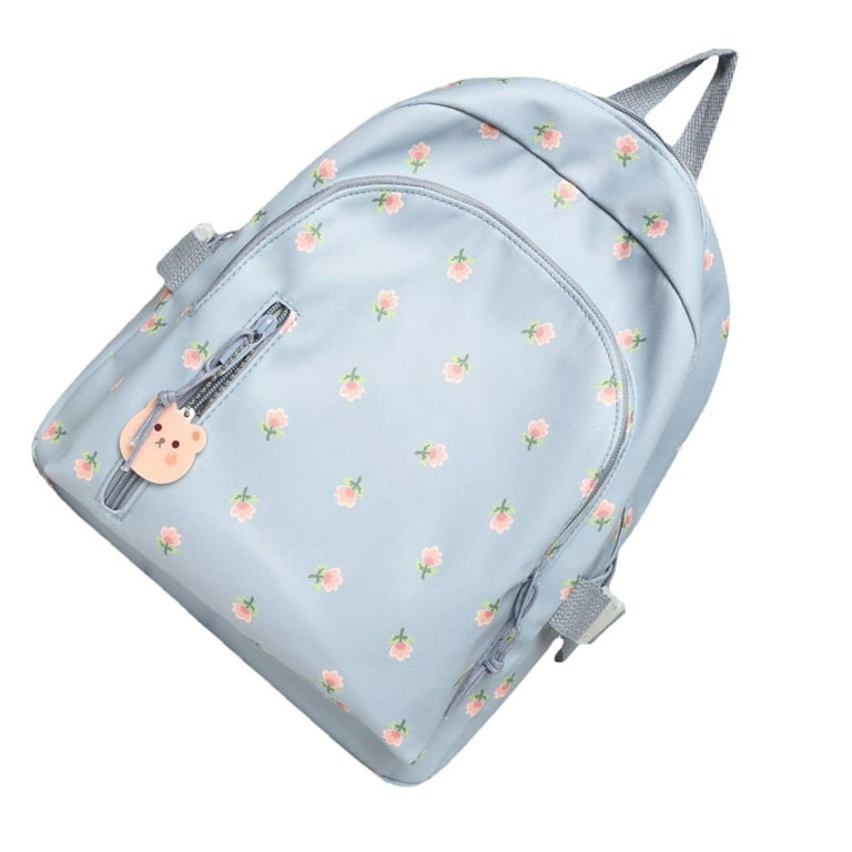 Mini Backpack Purse for Women Girls, Spring Flower Small Backpack Floral  Pattern Lightweight Casual Travel Bag Daypack for Teens Kids School Adult