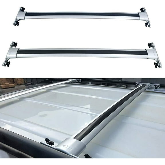 Roof Rack Cross Bars for 2010 2011 2012 2013 2014 2015 Lexus RX350 RX450H Silver