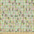 thumbnail image 2 of Ambesonne Abstract Art Fabric by the Yard Upholstery, Triangular Colorful, 1 Yard, Multicolor, 2 of 5