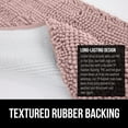 thumbnail image 6 of GORILLA GRIP Chenille Bath Rug 24x17, Rubber Backing Quick Dry Washable Microfiber Mats, Dusty Rose, 6 of 10